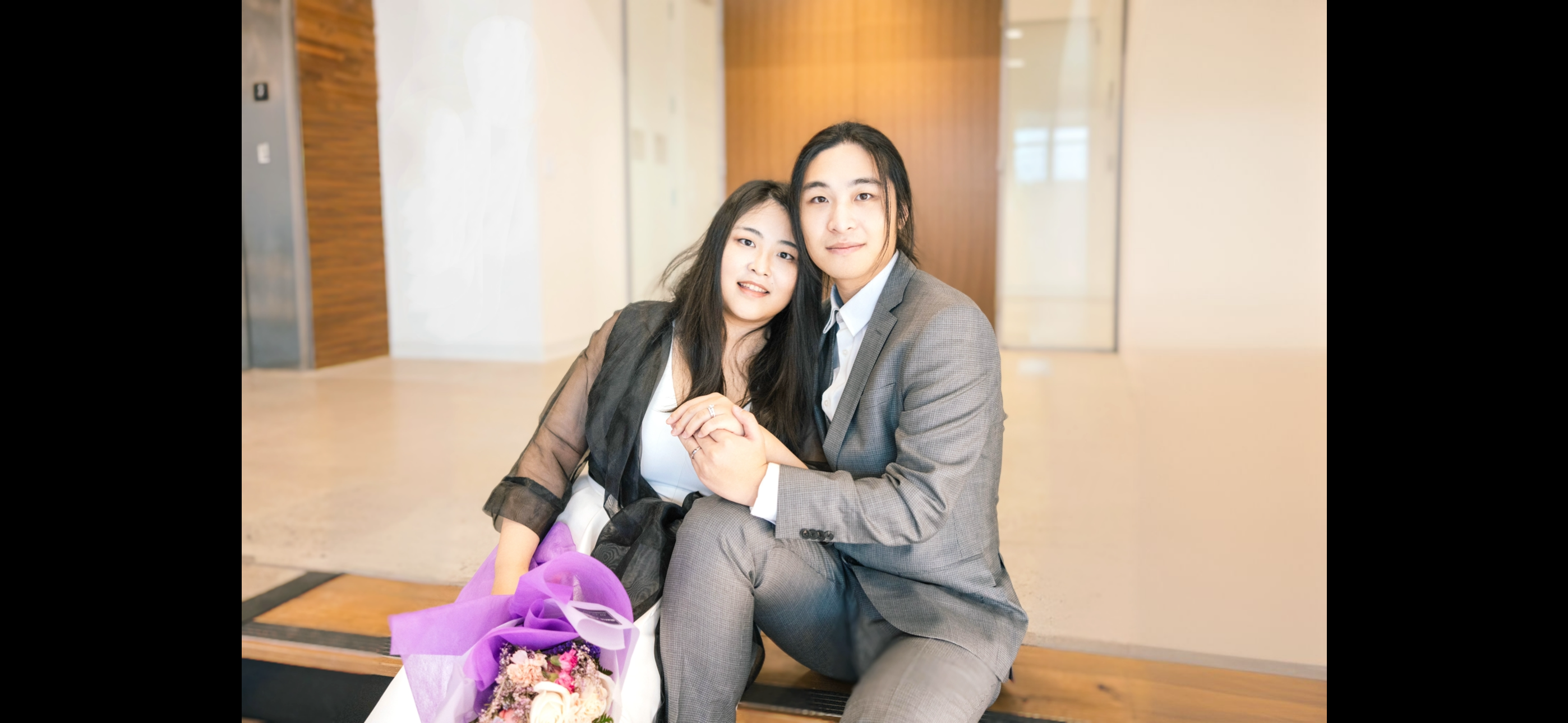 Joshua and Kaitan sitting together